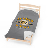 Softball Velveteen Plush Blanket