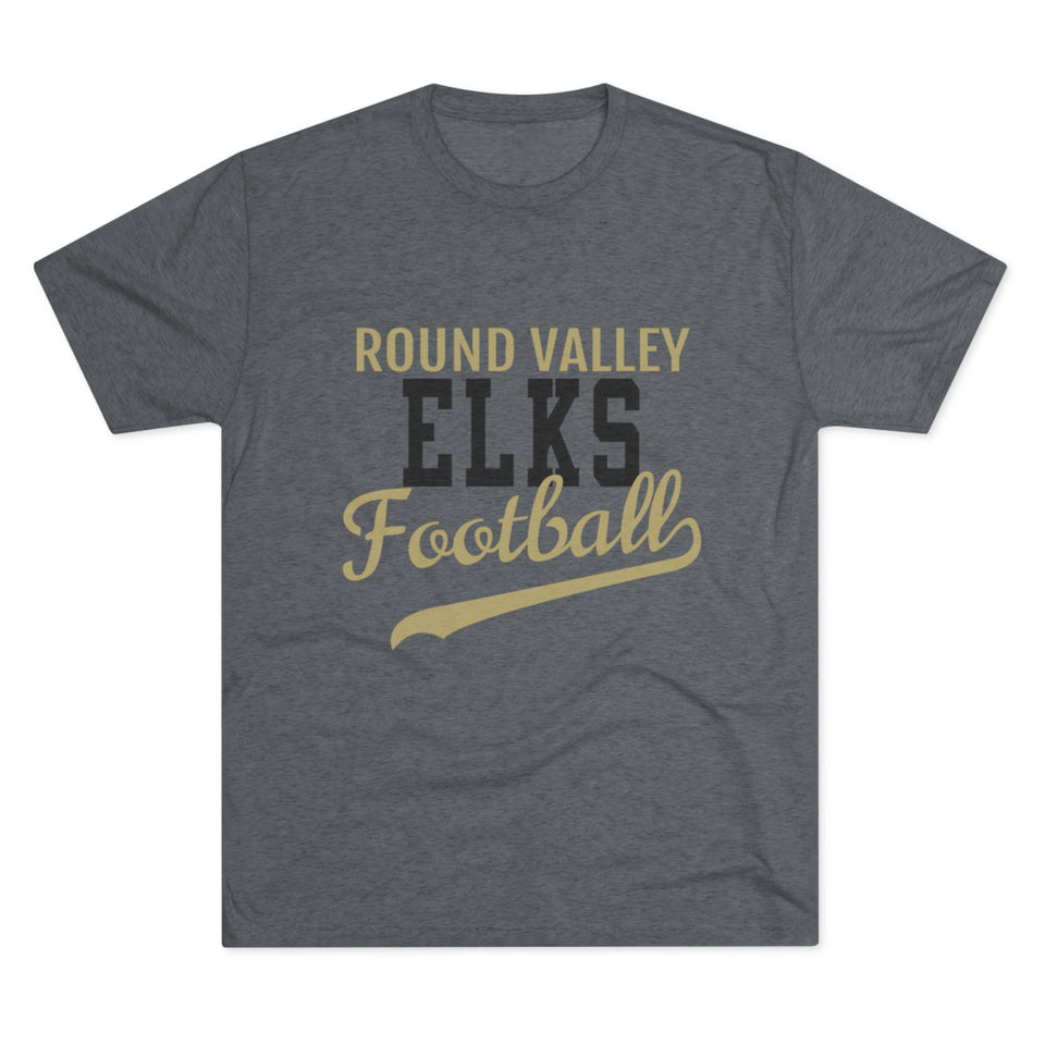 Round Valley Elks Football Tri-Blend Crew Tee