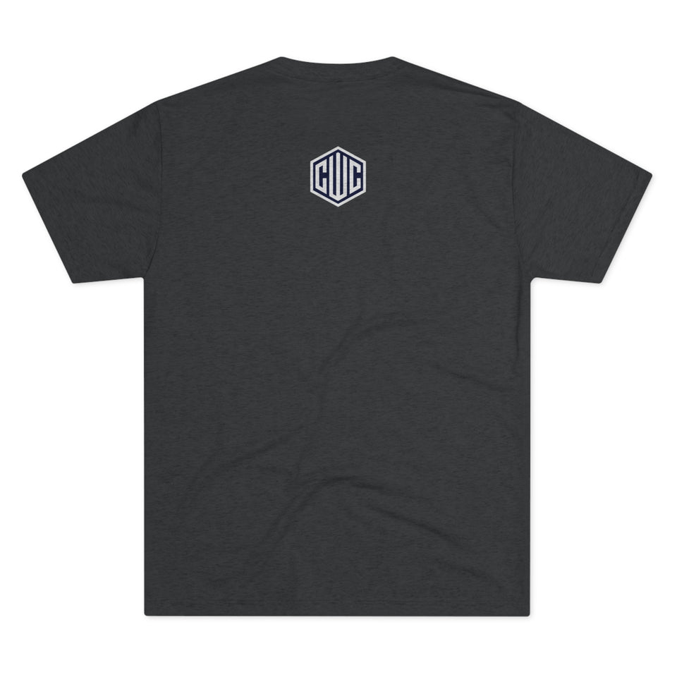 White CWC Chargers Tri-Blend Crew Tee