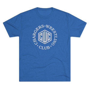 White CWC Chargers Tri-Blend Crew Tee