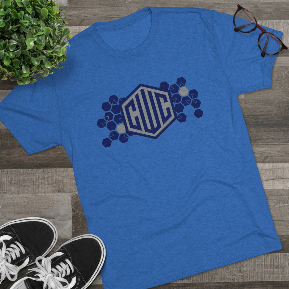 Blue CWC Chargers Tri-Blend Crew Tee