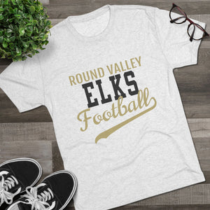 Round Valley Elks Football Tri-Blend Crew Tee