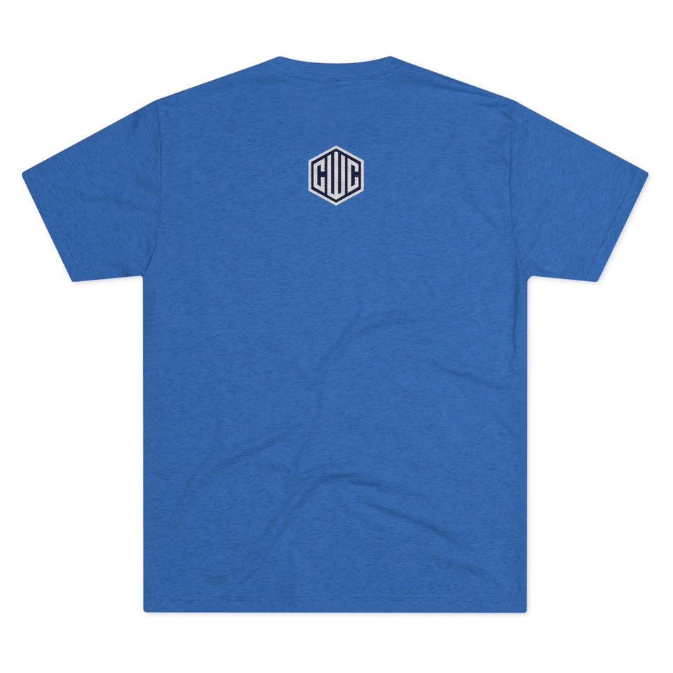 White CWC Chargers Tri-Blend Crew Tee