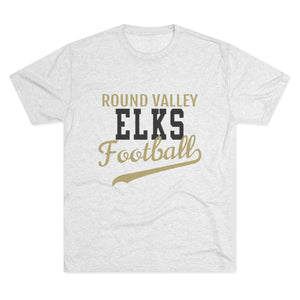 Round Valley Elks Football Tri-Blend Crew Tee