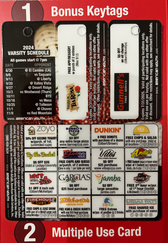 Mountain View Football Toro Card - Just $20