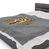 Softball Velveteen Plush Blanket