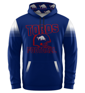 Sublimated Custom Mountain View Toros Fan Hoodie - BLUE