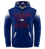 Sublimated Custom Mountain View Toros Fan Hoodie - BLUE