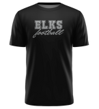 Elks Football Short Sleeve Shirt - Gray Lettering