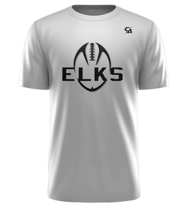 Elks Football Short Sleeve Shirt - Black Lettering