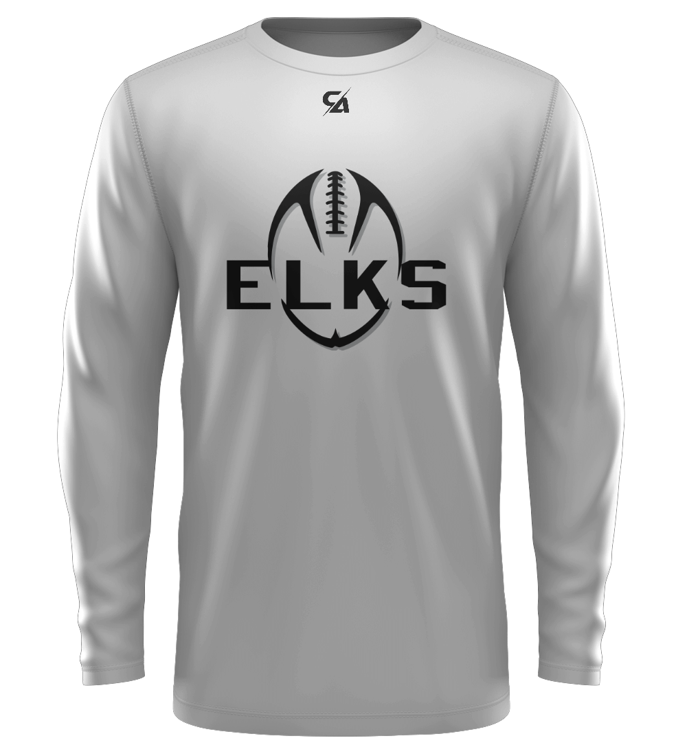 ELKS Football Long Sleeve Shirt - Black Lettering