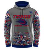 Sublimated Custom Mountain View Toros Fan Hoodie - GRAY