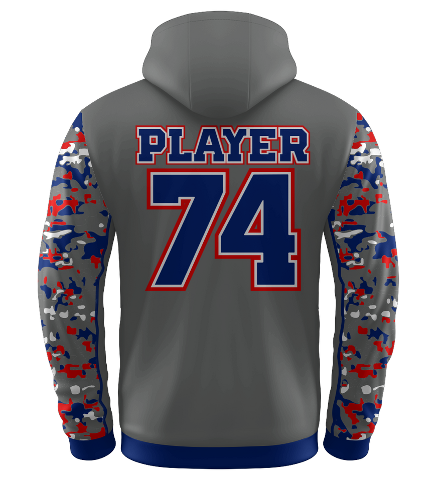Sublimated Custom Mountain View Toros Fan Hoodie - GRAY