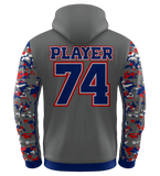 Sublimated Custom Mountain View Toros Fan Hoodie - GRAY