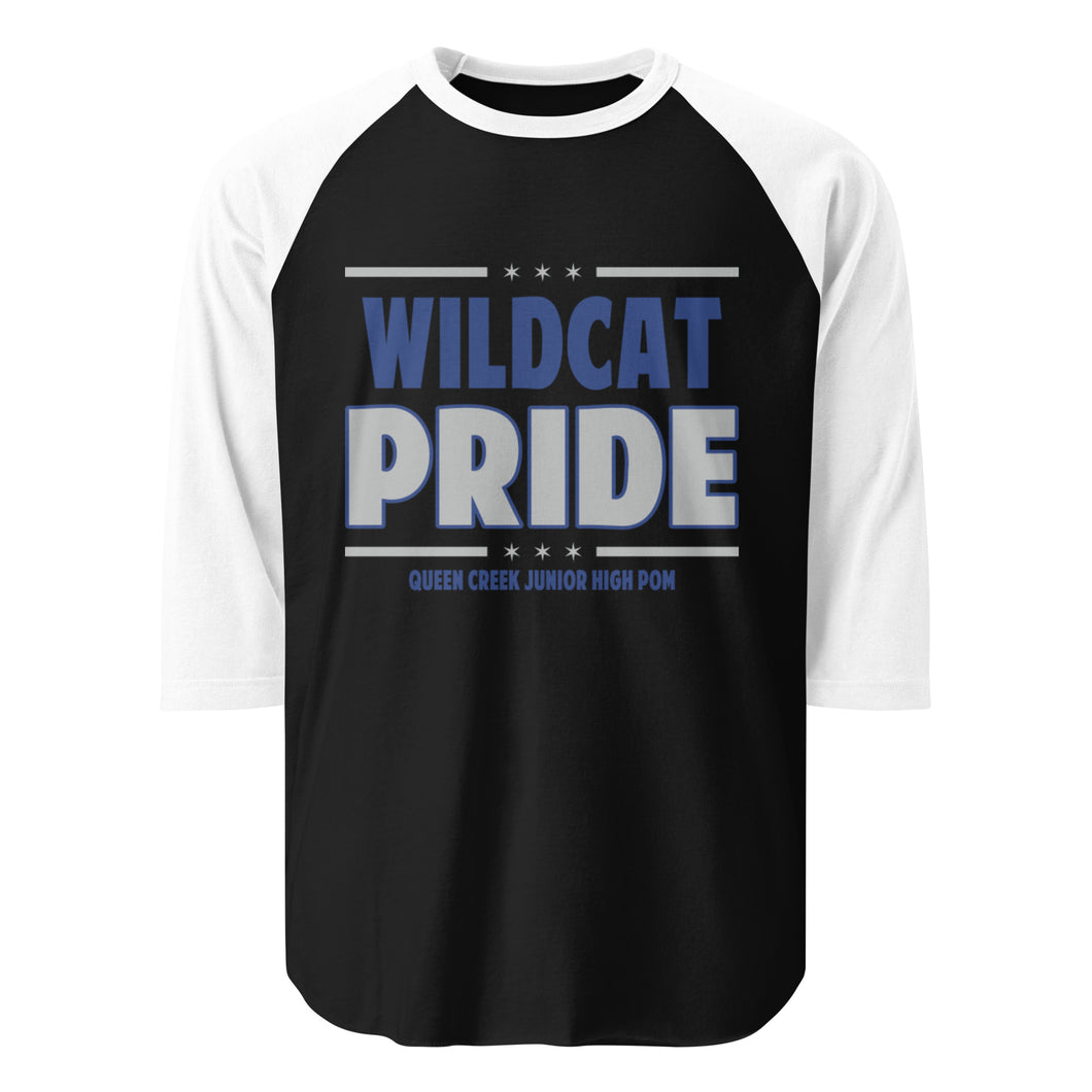 Wildcat 3/4 sleeve raglan shirt