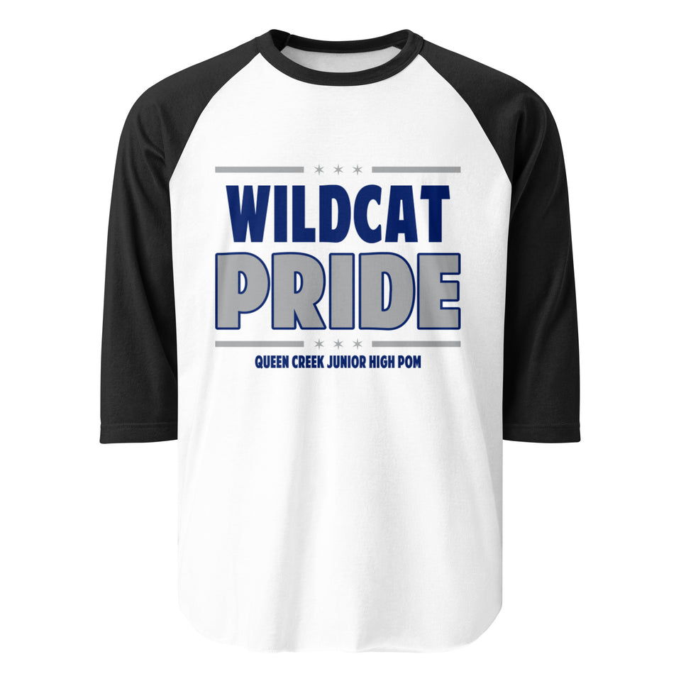 Wildcat 3/4 sleeve raglan shirt